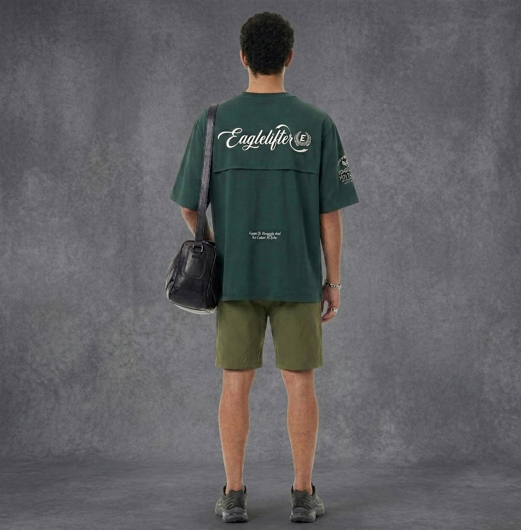 GREEN EAGLE LIFTER HEAVYWEIGHT T-SHIRT